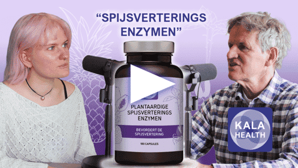 de therapeuten van Kala Health over de voedselvertering, en hoe het suppleren met spijsverteringsenzymen kan bijdragen aan de vertering van voedsel in de darmen.