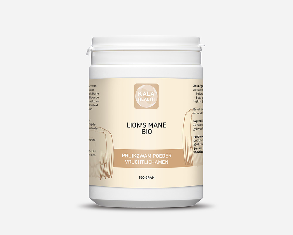 Lion's Mane BIO Poeder 2 500 gr. Lion's Mane BIO Poeder van Kala Health